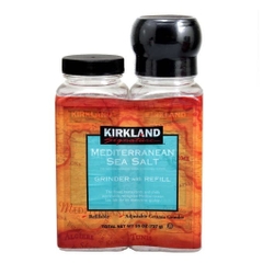 Muối biển địa trung hải kèm máy xay kirkland signature mediterranean sea salt