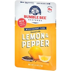 Bumble bee cá ngừ gia vị chanh và hạt tiêu , 2.5 oz túi có thìa ,12 gói