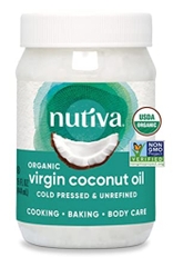 Dầu dừa nguyên chất ép lạnh hữu cơ nutiva organic cold-pressed virgin coconut oil, ( 15 oz )