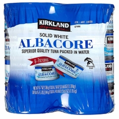 Hộp cá ngừ trắng kikland signature solid white albacore tuna in water