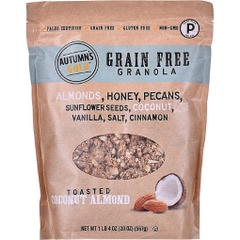 Ngũ cốc autumn's gold grain - free granola toasted coconut almond