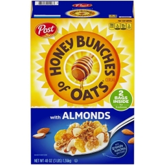 Ngũ cốc yến mạch hạnh nhân honey bunches of oats with almonds 864g