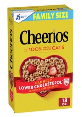 Ngũ cốc yến mạch nướng general mills cheerios, breakfast cereal with whole grain oats