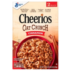Ngũ cốc yến mạch nguyên hạt, quế general mills cheerios oat crunch, cinnamon