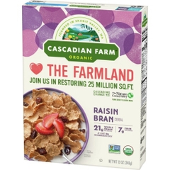 Ngũ cốc cám nho khô hữu cơ cascadian farm organic raisin bran cereal