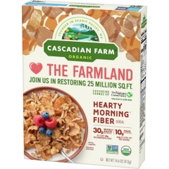 Ngũ cốc bổ sung chất xơ buổi sáng hữu cơ cascadian farm organic hearty morning fiber cereal