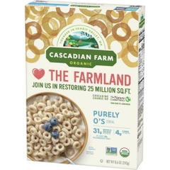 Ngũ cốc nguyên chất hữu cơ cascadian farm organic purely o's cereal