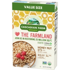 Ngũ cốc mật ong hữu cơ cascadian farm organic honey nut o's cereal