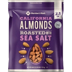Hạnh nhân rang muối member's mark roasted almonds with sea salt