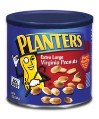 Đậu phộng rang muối planters extra large virginia peanuts,1.47kg