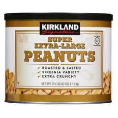 Đậu phộng rang muối cỡ lớn kirkland signature super extra - large peanuts