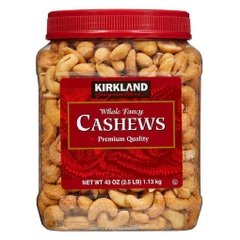 Hạt điều nguyên hạt kirkland signature whole fancy cashews
