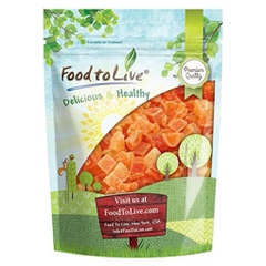Đu đủ sấy khô cắt hạt lựu food to live diced dried papaya