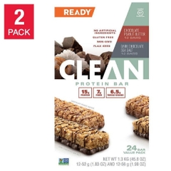 Bánh ngũ cốc bơ đậu phộng, sô-cô-la & muối biển dành cho người ăn kiêng ready protein bar, chocolate peanut butter and sea salt