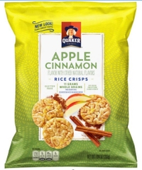 Bánh gạo vị táo quế quaker rice cakes apple cinnamon 200g
