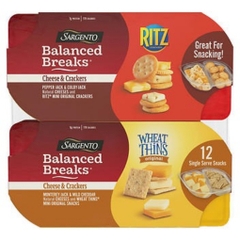 Bánh quy giòn kèm phô mai sargento balanced breaks cheese & crackers, variety pack