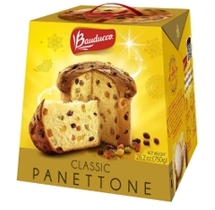 Bánh bông lan nho truyền thống ý bauducco panettone classic