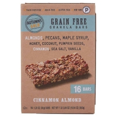 Bánh hạnh nhân, hồ đào, mật ong và quế autumn's gold granola bar, cinnamon almond