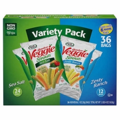 Bánh ống hút rau củ hỗn hợp sensible portions garden veggie straws, variety pack