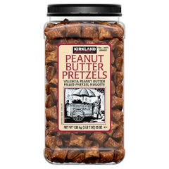 Bánh cốm bơ đậu phộng kirkland signature peanut butter filled pretzel nuggets