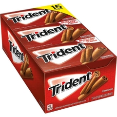 Kẹo cao su không đường vị quế trident sugar free gum, cinnamon