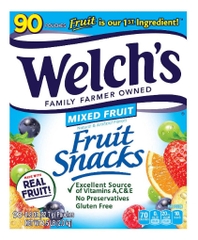 Kẹo dẻo trái cây welch's fruit snacks - mixed fruit, 2kg ~ 4.5lb