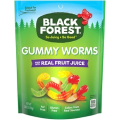 Kẹo dẻo những chú sâu black forest gummy worms, 28.8 oz