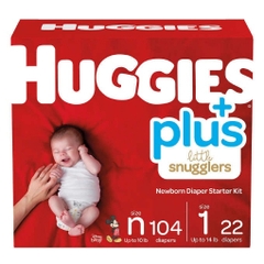 Tã dán sơ sinh huggies plus newborn diaper starter kit