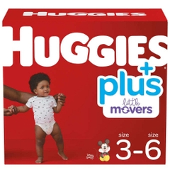 Tã dán em bé từ 7 - 16 kg trở lên huggies plus diapers size 3 - 6
