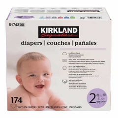 Tã dán em bé từ 5 - 8 kg kirkland signature diapers sizes 2 ( 12-18 ib/ 5-8 kg )