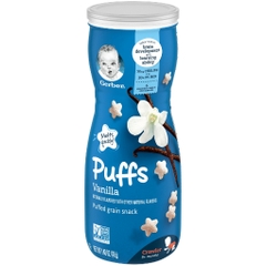 Bánh ăn dặm cho bé trên 8 tháng vị vani gerber stage 3, vanila baby snack