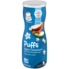 Bánh ăn dặm cho bé trên 8 tháng vị táo quế gerber stage 3, apple cinnamon baby snack
