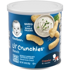 Bánh ăn dặm cho bé trên 8 tháng vị ngũ cốc nướng gerber stage 3, ranch baby snack