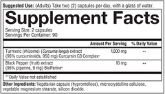 Viên uống tinh chất nghệ Youtheory Turmeric Extra Strength Formula 1000mg, 180 viên