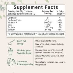 Bột tảo xoắn hữu cơ Micro Ingredients Organic Spirulina Powder