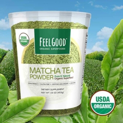 Bột trà Matcha hữu cơ Feel Good Organic Superfoods Matcha Tea Powder