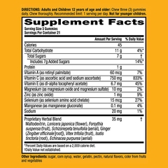 Kẹo dẻo bổ sung vitamin & khoáng chất Airborne Immune Support Supplement,75 Gummies
