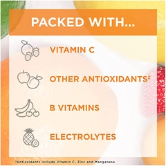 Bột hòa tan Vitamin C + Vitamin D & Kẽm Emergen-C Immune+ 1000 mg Vitamin C  Plus Vitamin D & Zinc, Super Orange