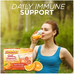 Bột hòa tan Vitamin C hỗ trợ miễn dịch hàng ngày Emergen-C Vitamin C 1,000 mg Daily Immune Support, 60 gói