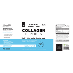 Bột collagen không hương vị Ancient Nutrition Collagen Peptides Unflavored, 25.4oz ~ 1,59lb