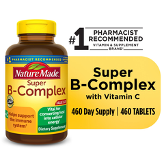 Viên uống bổ sung phức hợp Vitamin B Nature Made Super B-Complex , 460 viên