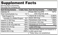 M29 KS ADLT MULT Kẹo dẻo vitamin tổng hợp dành cho người lớn Kirkland Signature Adult Multivitamin, 320 viên