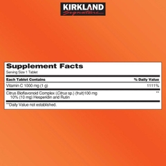 Viên uống bổ sung Vitamin C Kirkland Signature Vitamin C 1000 mg, 500 viên