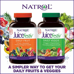 Viên uống bổ sung Vitamin từ rau củ quả nNatrol JuiceFestiv Daily Fruit & Veggie, 240 viên