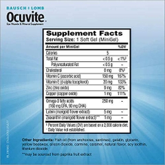 Viên uống bổ mắt Ocuvite Adult 50+ Bausch + Lomb dành cho người lớn trên 50 tuổi, 150 viên
