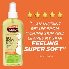 Dầu làm dịu cho da khô, ngứa Palmer's Cocoa Butter Formula Soothing Oil for Dry, Itchy Skin with Vitamin E