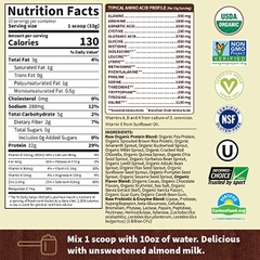 Bột protein hữu cơ thô hương sô-cô-la Garden of Life Organic Protein Powder, Chocolate