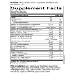 Kẹo dẻo hữu cơ vitamin tổng hợp dành cho phụ nữ SmartyPants USDA Organic Women's Formula Multivitamin