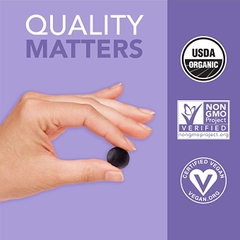 Kẹo dẻo bổ sung Vitamin C và Kẽm Sports Research USDA Organic Elderberry Plus C and Zinc