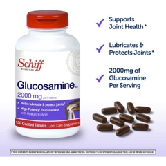 Viên uống bảo vệ sức khỏe Sụn Khớp Schiff Glucosamine With Hyaluronic Acid, 2000mg Glucosamine